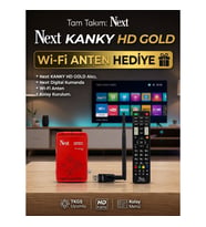 Next Kanky Full HD Uydu Alıcısı Wi-Fi Dahil Çanaklı-Çanaksız Kullanım İmkanı ile 2026 Model (Android Değildir)
