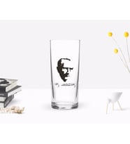 BK Home Renkli Baskılı Atatürk Temalı Rakı Bardağı-23 (Beyaz)
