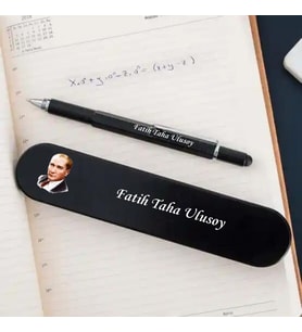 İsme Özel Çok Amaçlı Atatürk Baskı Kutulu Tükenmez Kalem