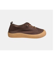 MYFİT SHOES 232 KADIN HAKİKİ DERİ LASTİK BAĞCIKLI CASUAL AYAKKABI KAHVE NUBUK