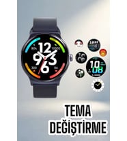 Bluetooth Bağlantılı Akıllı Saat 3 Kordonlu AMOLED Ekran