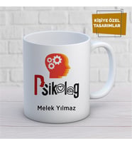Kişiye Özel İsim Yazılabilir Psikolog Kupa Bardak