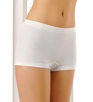 Beyaz Dikişsiz Kadın Boxer Korse Korse - 700