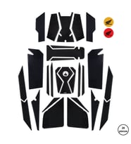 Grippatch - Honda ADV350 2024 ile Uyumlu Kaydırmaz 6D Karbon 28 Parça Tank Pad Seti GC29
