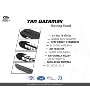 FORD FUSİON ARACA ÖZEL YAN BASAMAK NOKTALI MODEL 2002 2003 2004 2005 2006 2007 2008 2009 2010 2011 T