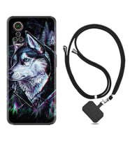 General Mobile GM 21 Pro GM 22 Pro Plus Kılıf Boyun Askılı Silikon Dog Eyes 1761