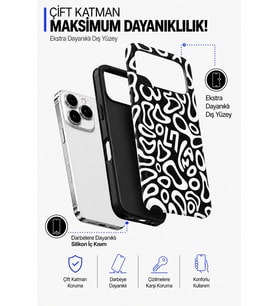 İPhone 17 Pro Vibes Collection Çift Katmanlı Essential Tough Telefon Kılıfı