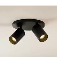 Mylights İkili Modern Led Avize Panasonıc Led Ampullü Hareketli Siyah Metal Gövde Avize Siyah