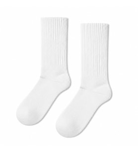 Carnaval Beyaz Yarım Havlu Unisex Soket Çorap