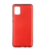 Galaxy A02S Kılıf Kamera Çıkıntılı Soft Silikon (Kırmızı)