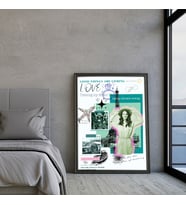 Kişiye Özel Manifest Tablo / Yılbaşı hediyesi / Kişiye Özel Hediye / Sevgiliye Hediye / Tablo / Poster / Özel hediye /  çerçeveli poster (Siyah)