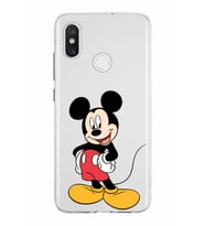 Xiaomi Mi 8 Uyumlu Kapak Mickey Mouse Tasarımlı Şeffaf Silikon Kılıf