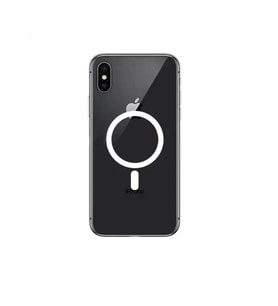 Apple iPhone X / XS Kılıf Magsafe Wireless Kablosuz Şarj Uyumlu Manyetik Şeffaf Kapak