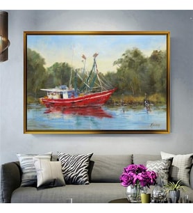 Altın Çerçeveli dekoratif tablo a2119 (Gold)