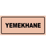 YEMEKHANE YAZILI YÖNLENDİRME LEVHASI (Bakır)