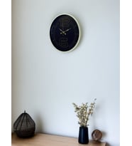 36 Cm Krem Dekoratif Duvar Saati (Standart)