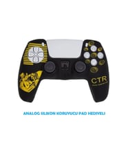 PS5 Dualsense Koruyucu Silikon Kılıf (Sarı-Siyah)