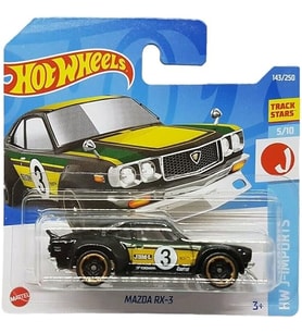 Hot Wheels - Mazda Rx-3 - Hw J-Imports 5/10 - Hcv78 - Short Card - Castrol - Yokohama - Jdm-Legends (Çok Renkli)