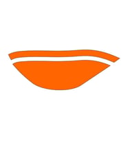 Cg Flo Turuncu Ön Çamurluk Sticker