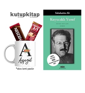 Kutupkitap Kişiye Özel İsimli Kupa Kuyucaklı Yusuf Sabahattin Ali Kitap Hediye Seti