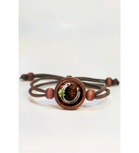 Tahtakolik Nal , Yonca Şans Ahşap Bileklik Tek Ebat N11.55755