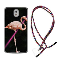 Samsung Note 3 4 5 8 9 20 Ultra 10 Lite Kılıf Boyun Asklı Rasta Silikon Line Filamingo 1776
