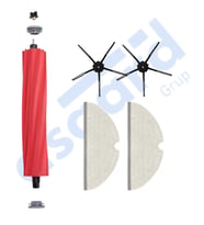 ROBOROCK Q7 , Q7+ , Q7 MAX , Q7 MAX+  Uyumlu 1 Ana Fırça 2 Yan Fırça 2 Mop PKT-iasgf0000530