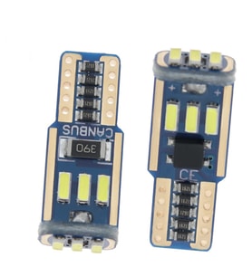 Dekoratif led ampul T10-15SMD 4014 CANBUS 12V çift beyaz / LAAM862