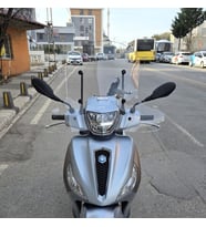 MOTOCAM Piaggio Medley S 150 Ön Cam 2021-2026 Model 56cm Şeffaf Renkli Elcikli APARATSIZDIR