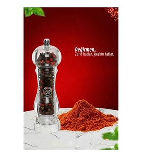 Alistair Serisi Kristal Akrilik Seramik Dişli Ayarlanabilir Lüks Baharat Öğütücü 16 cm 722917