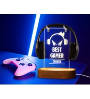 BK Gift Kişiye Özel İsimli Gamer Tasarımlı Led Lamba-5, Gece Lambası, Ev Dekorasyonu, Işıklı Pleksi Biblo