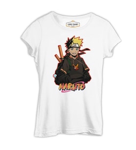 Naruto Ninja Beyaz Kadın Tshirt
