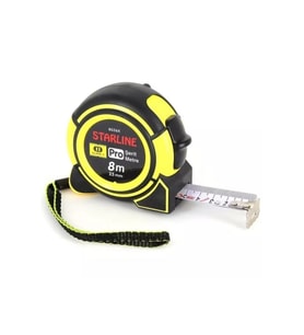 Prizmatik Çelik Metre 8 Mt, Dayanıklı ve Hassas Ölçüm Aracı