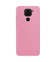 Xiaomi Redmi Note 9 İnce Mat Silikon Kılıf Pembe