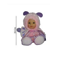 Sevimli Bebek Yüzlü Peluş Kelebek Uyku Arkadaşı 35 cm (Çok Renkli)