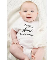 En İyi Anne Benim Annem Özel Tasarım Bebek Zıbın Pamuklu Çıtçıtlı Body
