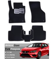 SEAT LEON 5F (2013-2020) Uyumlu EVA Paspas Tam Set–Oto Paspas,Araca Özel,Kolay Montaj