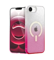 Newface Apple iPhone 16E Pummel Shiny Magsafe Kapak - Pembe