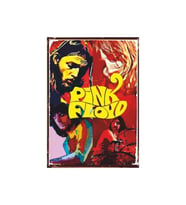 Pink Floyd Retro Ahşap Tablo - Psychedelic Rock Grubu Poster Tasarımı