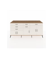 Kronos Konsol 3 Raflı 6 Çekmeceli 5 Kapaklı 220x59x99 Çam-Aytaşı/Aytaşı
