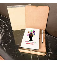 Industrial Engineer Ahşap Kutulu Defter Kalem Set 002