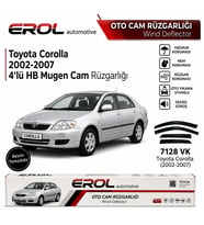 Toyota Corolla (2002-2007) 4'lü Mugen Cam Rüzgarlığı