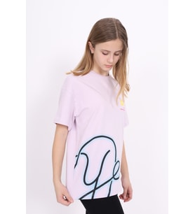 Toontoy Unisex Çocuk Baskılı Tişört (Açık Lila)