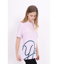 Toontoy Unisex Çocuk Baskılı Tişört (Açık Lila)
