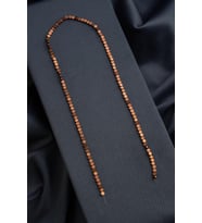 Hematit Doğal Taş Parlak Kahverengi Yassı Kare Kesim 3x3mm Dizi [AA]