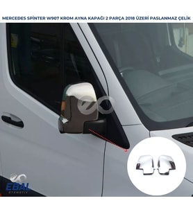 Mercedes Sprinter W907 Krom Ayna Kapağı 2 prç. 2018 ve üzeri