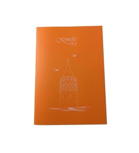 Komeks Kaye Defter (Dikişli) Plastik Kapak Kareli 60 Yaprak A4 Okul Defteri (12'Li Paket) (Karışık)