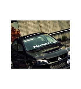 Matkaps Ön Cam Yazı Sticker 53*15 Cm