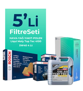 BOSCH Fiat Idea 1.3 Dizel Filtre Bakım Seti Liqui Moly Motor Yağlı (2004-2010) 5 Li