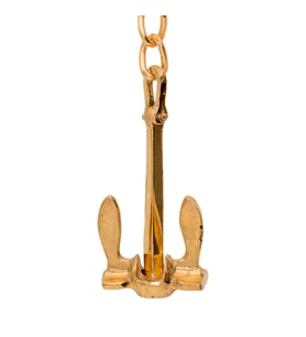 Anahtarlık Drenot N1 Çıpa Pirinç Döküm (Bronz)